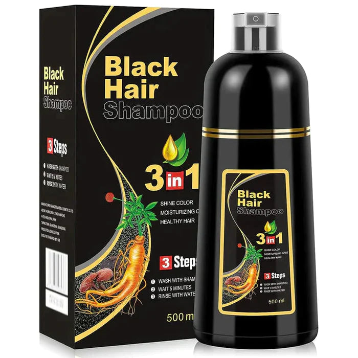 BLOSDREAM 3 in 1 Black Hair Shampoo (Ammonia Free) | Buy 1 Get 1 Free