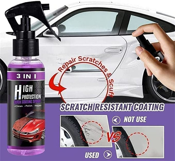 3 in 1 High Protection Quick Car Ceramic Coating Spray 🔥 Hot Selling 🔥 Buy 1 Get 1 Free