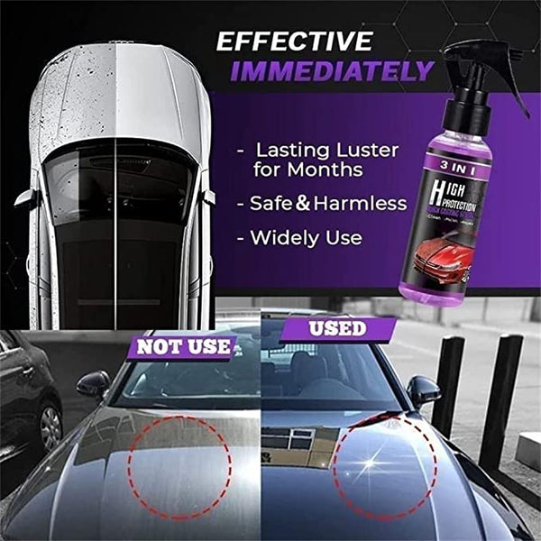 3 in 1 High Protection Quick Car Ceramic Coating Spray 🔥 Hot Selling 🔥 Buy 1 Get 1 Free