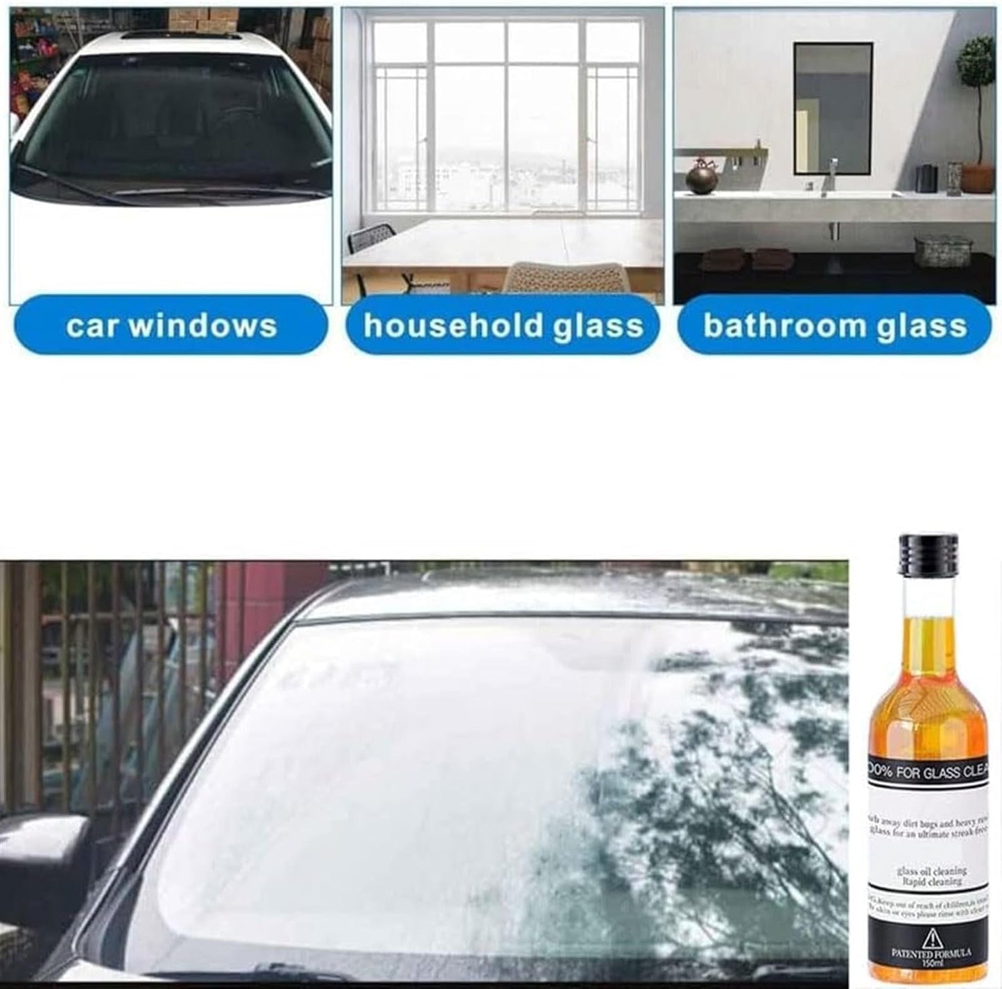 Powerful Windshield Cleaner for Both Home and Car Use