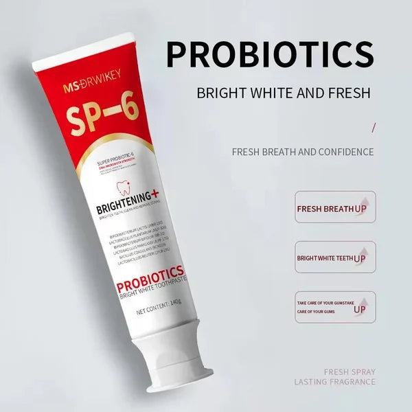 Probiotic-6 Toothpaste with 6 Probiotics Balance Oral microbiota strength