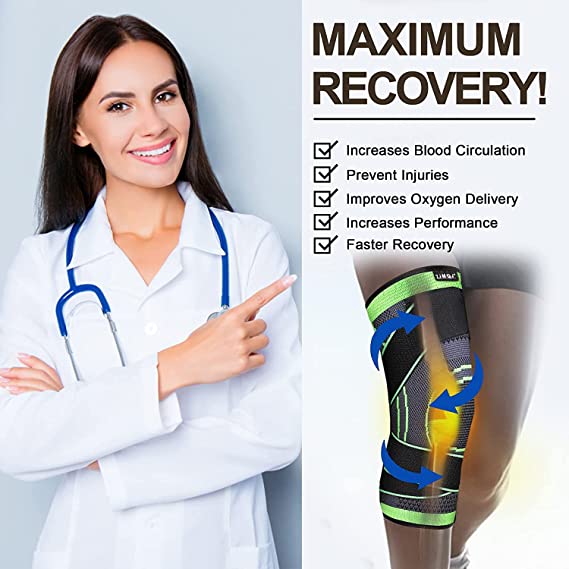 3D Compression Knee Sleeves for Men and Women - New