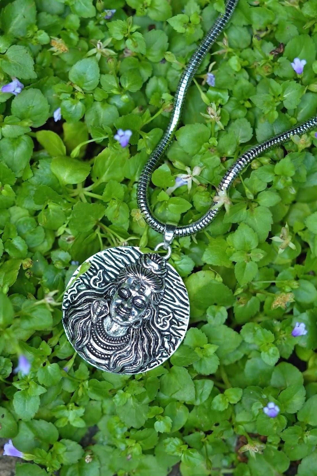 Lord Shiva Pendant with Snake Chain