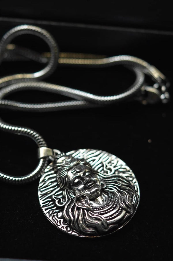 Lord Shiva Pendant with Snake Chain