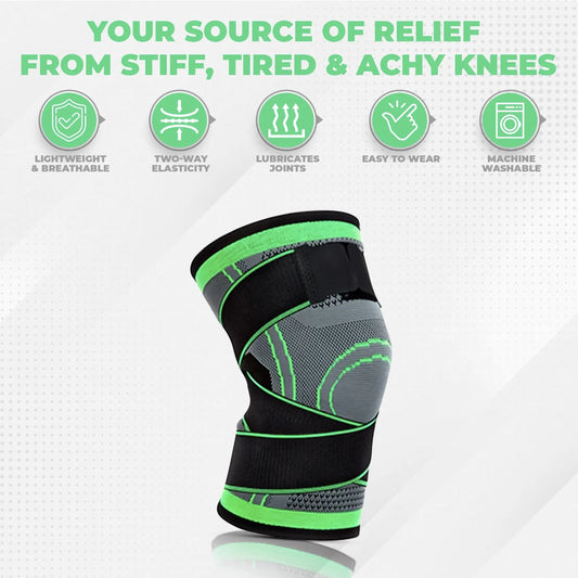 3D Compression Knee Sleeves for Men and Women - New