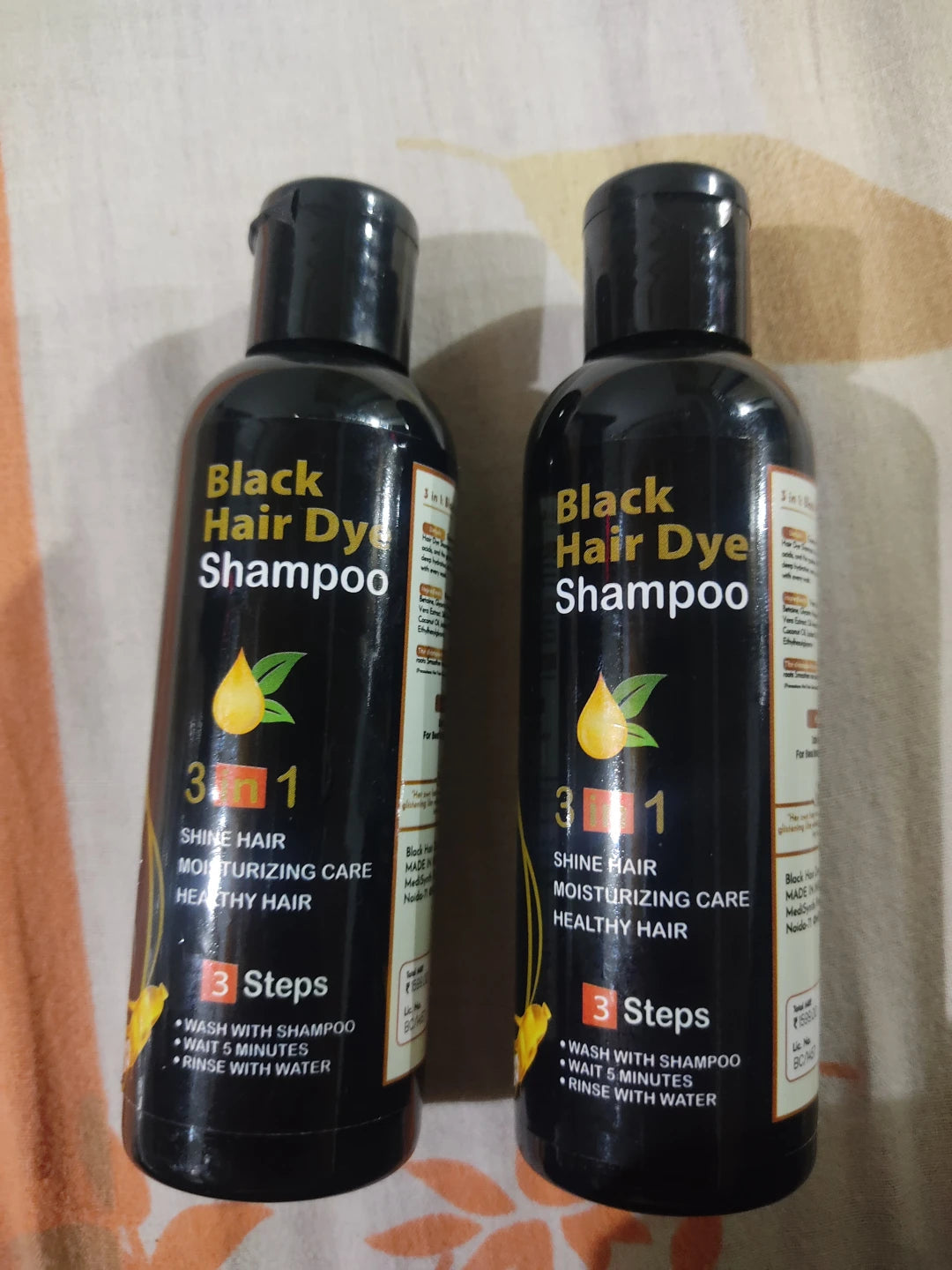 BLOSDREAM 3 in 1 Black Hair Shampoo (Ammonia Free) | Buy 1 Get 1 Free