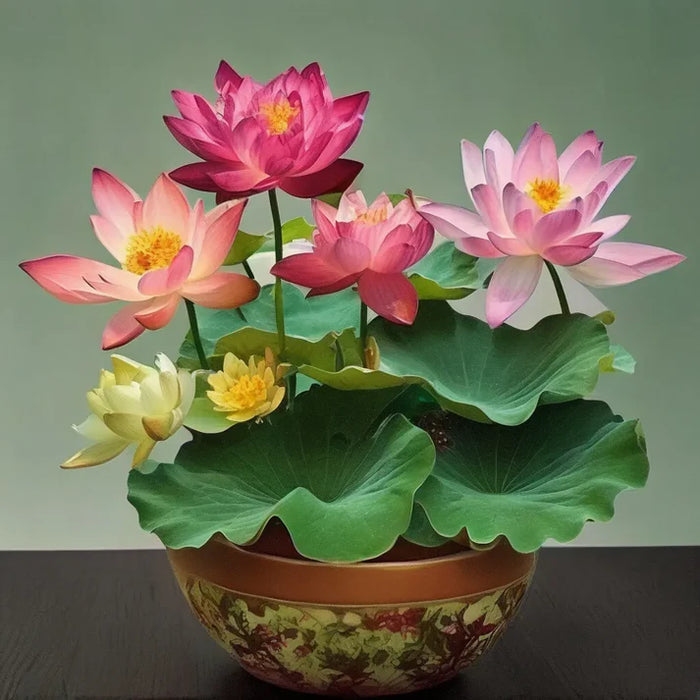 🌸 Premium Japanese Bonsai Lotus Seeds - High Fragrance (Pack of 40 Seeds)